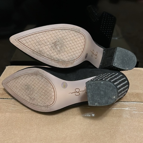 Jessica Simpson, Black/Silver, Close Toe, block Pumps, Size 7.5 - Picture 7 of 11